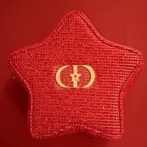 Dior Beauty red sparkle Makeup bag